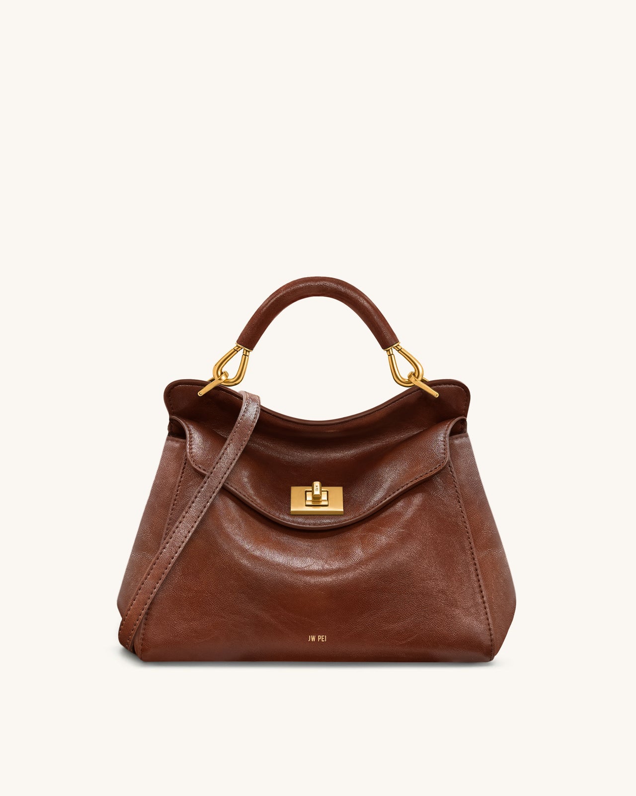Sac à main classique Lucia – Marron café