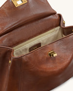 Sac à main classique Lucia – Marron café