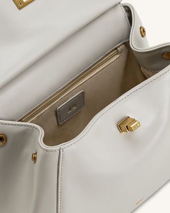 Sac à main classique Lucia – Gris clair