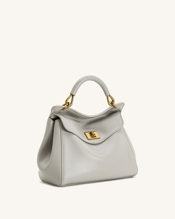 Sac à main classique Lucia – Gris clair