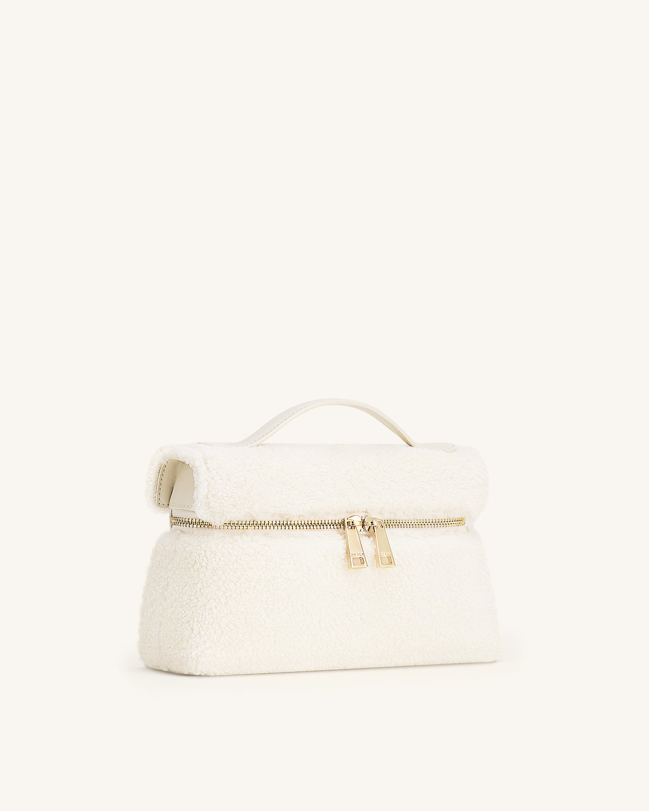 Sac à main en fausse fourrure Thea – Crème