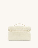 Sac à main en fausse fourrure Thea – Crème