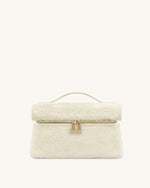 Sac à main en fausse fourrure Thea – Crème