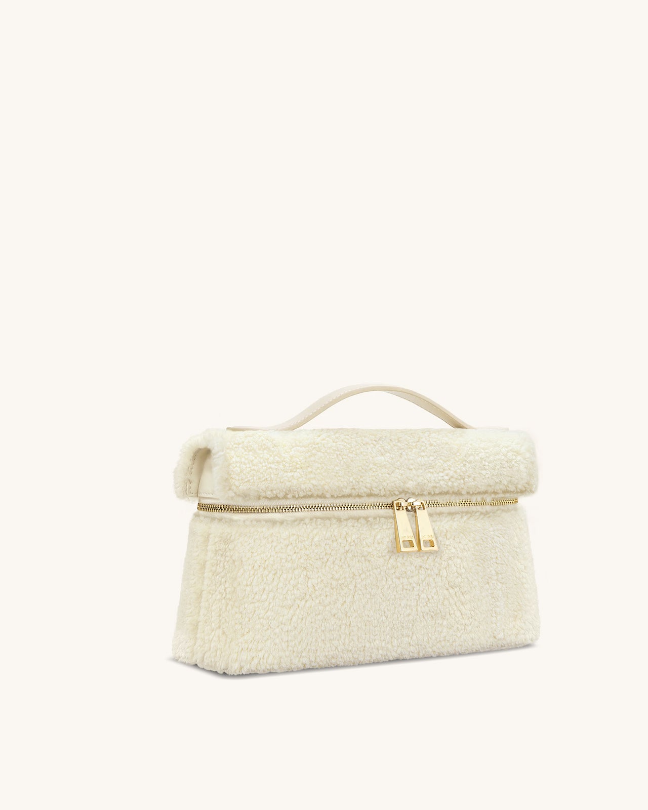 Sac à main en fausse fourrure Thea – Crème