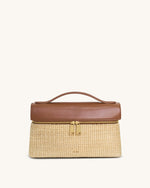 Sac à main Thea en fausse paille – Paille brune