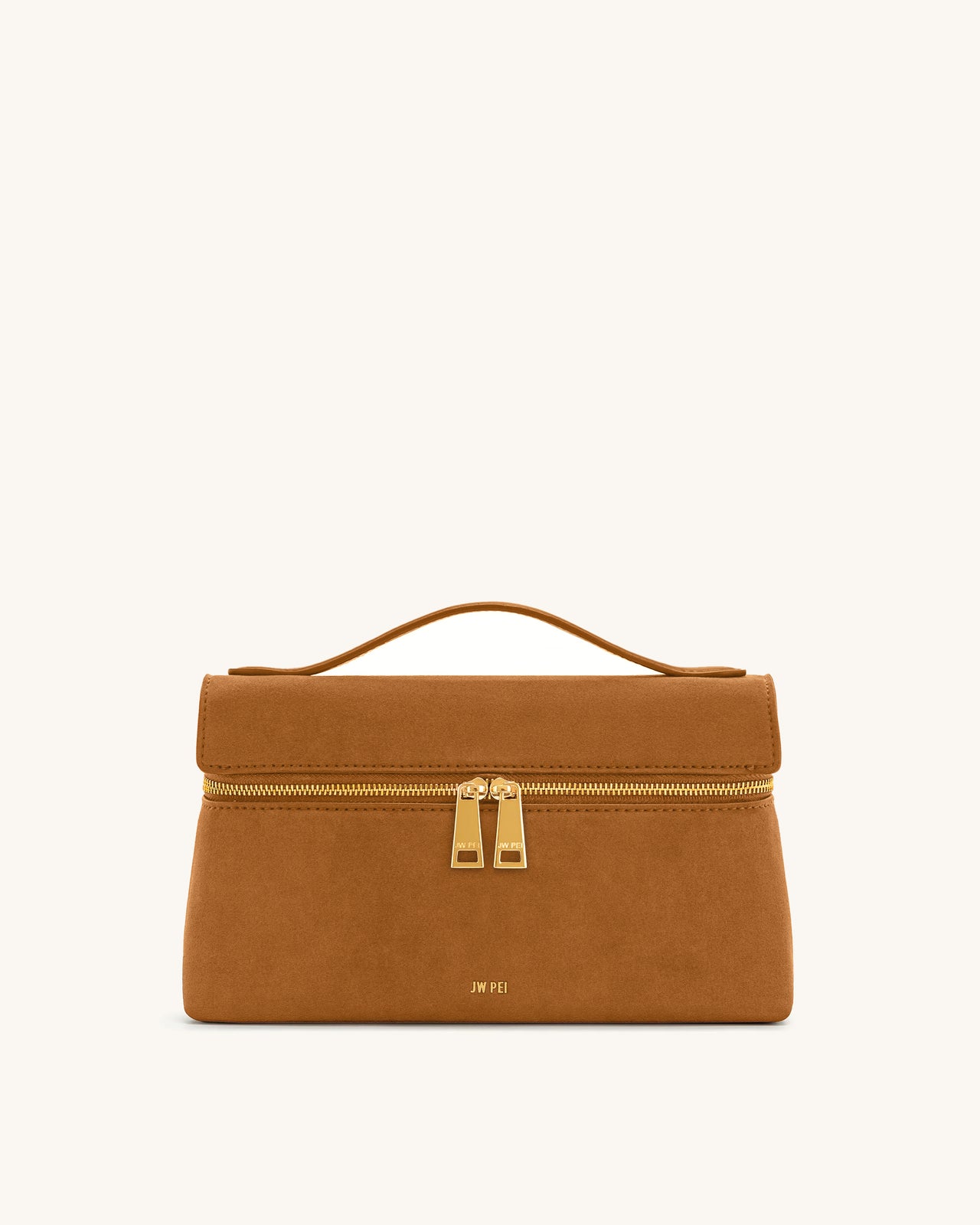 Sac à main en suédine Thea – Camel