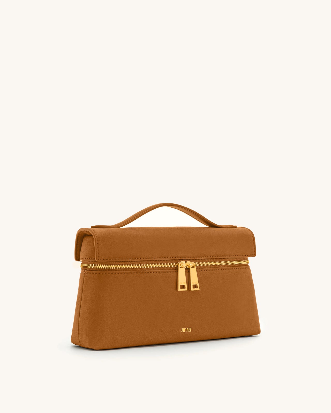 Sac à main en suédine Thea – Camel