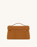 Sac à main en suédine Thea – Camel