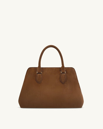 Sac Tote Lara en Suède Synthétique - Marron