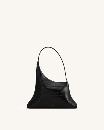 Lyra Sac à bandoulière - Noir Croco