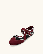 Zoe Ballerines Mary Janes – Bordeaux Noir