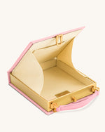 Pochette en forme de livre à motif chiot Taya - Rose