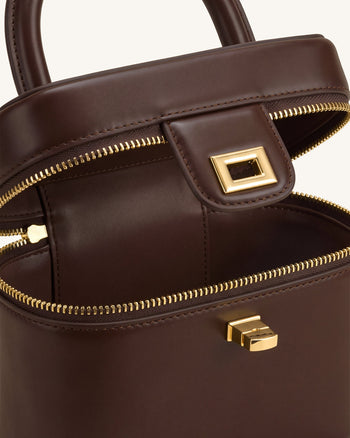 Cosima Vanity Case - Marron chocolat