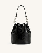 Sac seau froissé Yulia - Noir
