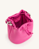 Sac seau rembourré Yulia - Rose vif