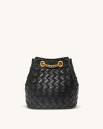 Sac Seau Tressé à la Main Yara – Noir