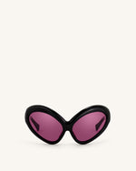 Lunettes de soleil œil de chat Quorra - Noir