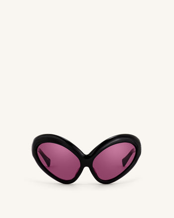 Lunettes de soleil œil de chat Quorra - Noir