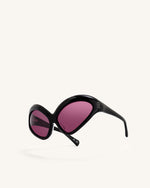 Lunettes de soleil œil de chat Quorra - Noir