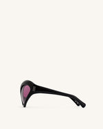 Lunettes de soleil œil de chat Quorra - Noir