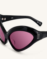 Lunettes de soleil œil de chat Quorra - Noir