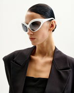 Lunettes de soleil œil de chat Quorra - Blanc