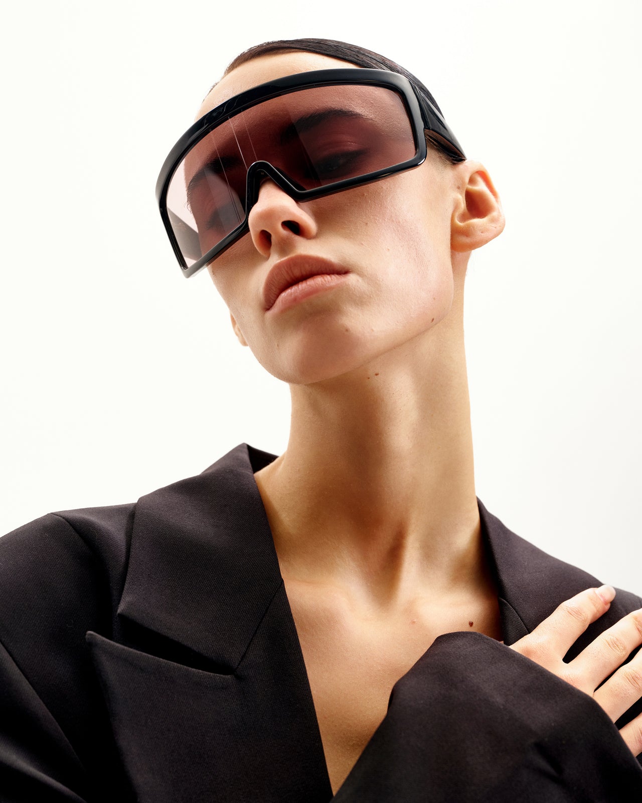 Lunettes de soleil Avalynn à monture carrée - Noir