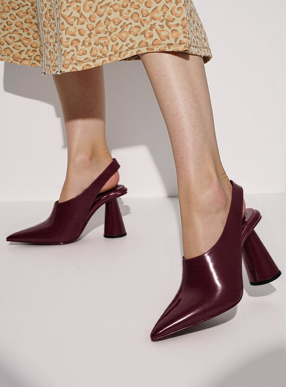 Escarpin Romy violet velours - Aymée Escarpin Romy violet velours - Aymée