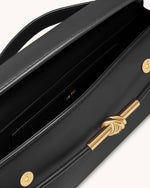 Sac à anse supérieure Nœud de corde métallique Lena - Noir