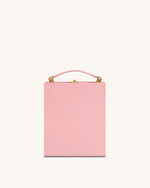 Pochette en forme de livre à motif chiot Taya - Rose