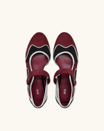 Zoe Ballerines Mary Janes – Bordeaux Noir