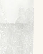 Orchidée Brodée Corset Dress - Blanc