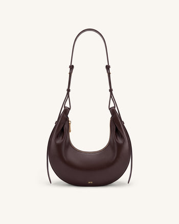 Sharon Sac bandoulière Crescent - Marron foncé