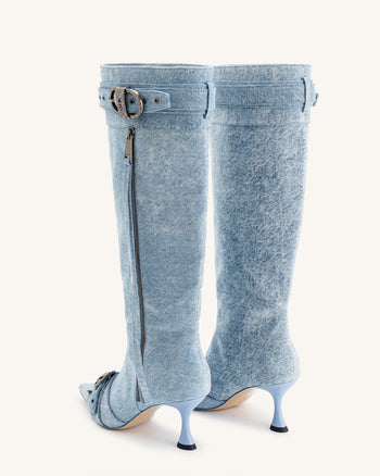 Bottes Nico en Denim - Bleu