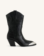 Bottes de Cowboy Riya - Noir