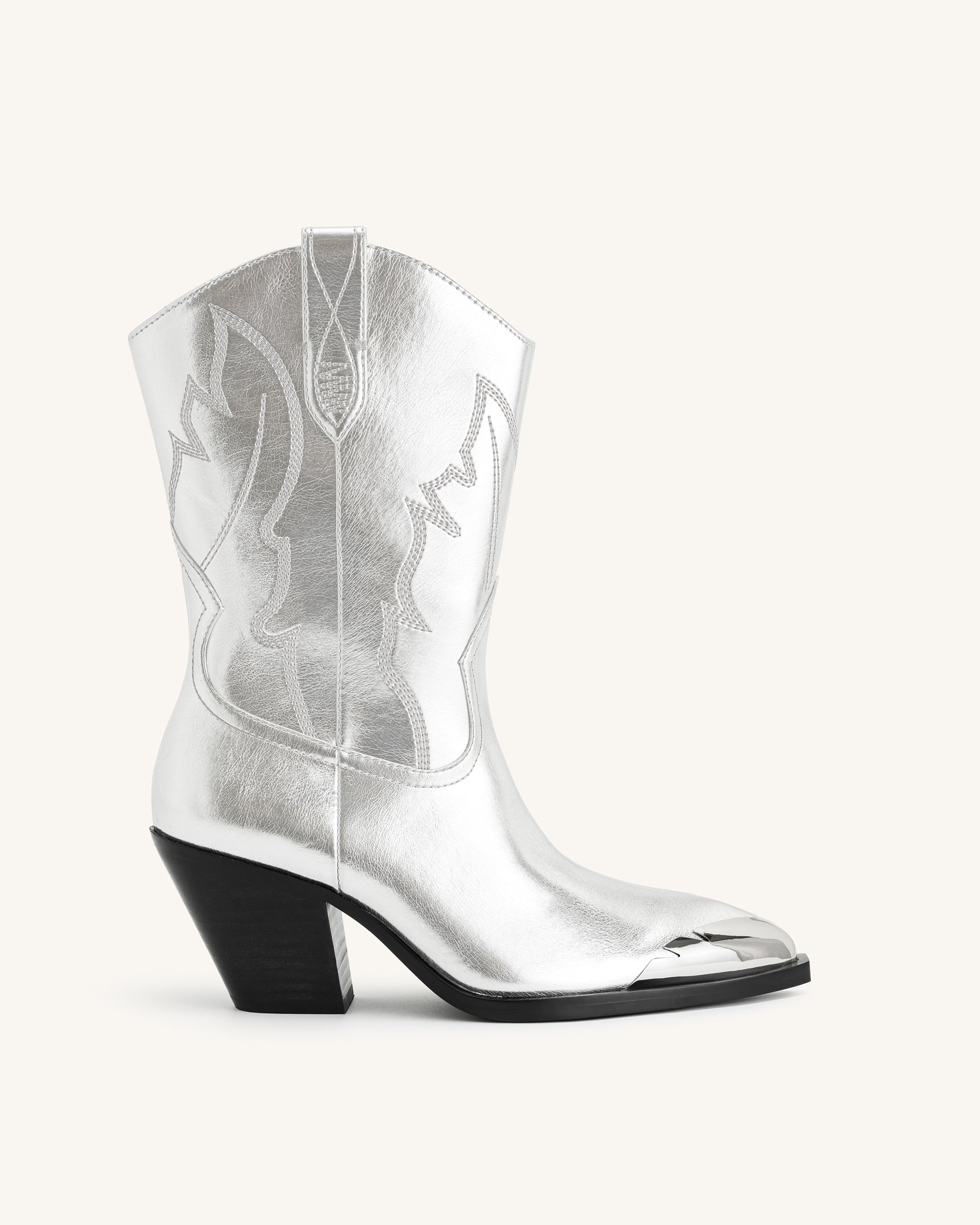 Collier de bottes de cowboy en argent | Colliers charmés Lily Collier de bottes de cowboy en argent | Colliers charmés Lily