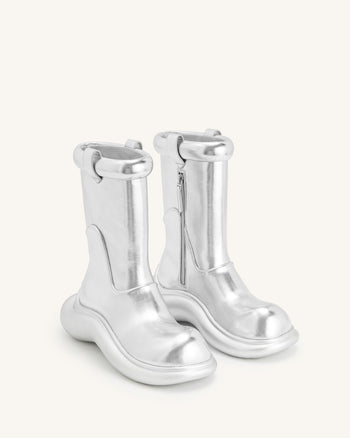 Bottes de Pluie Zoie Métalliques - Argent