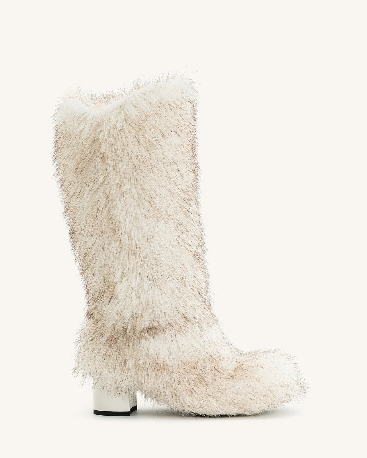 Bottes en fausse fourrure Isabella - Blanc