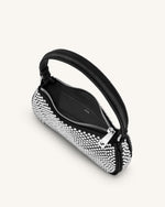 Sac à bandoulière Eva en cristal artificiel - Noir
