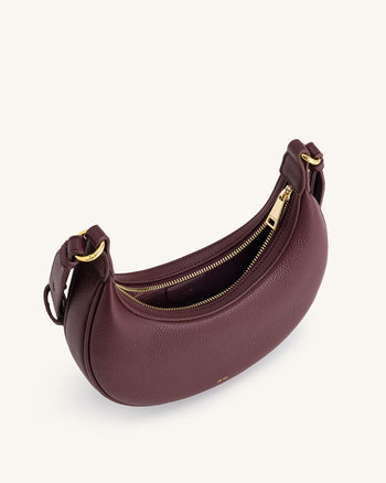 Sac à bandoulière moyen Carly - Rouge profond