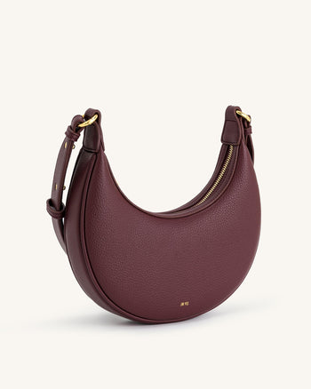 Sac à bandoulière moyen Carly - Rouge profond