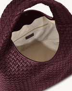Sac à main épaule tressé Iaura – Bourgogne profond