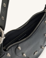 Le sac à bandoulière écrasé Tessa - Noir