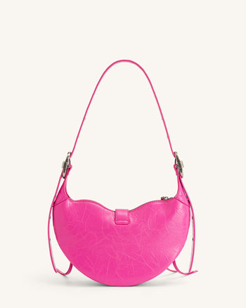 Le sac à bandoulière écrasé Tessa - Rose vif