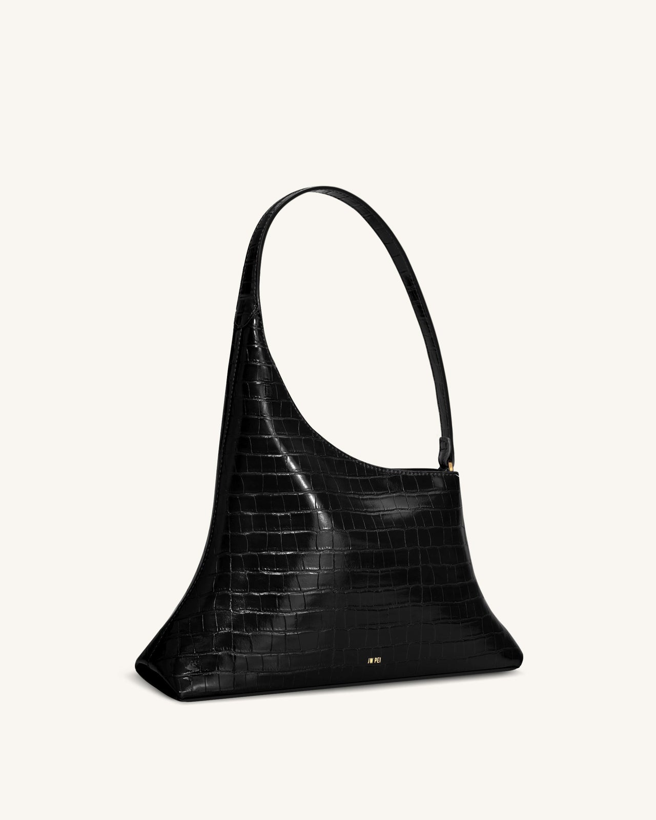Lyra Sac à bandoulière - Noir Croco