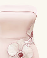 Robe brodée d'orchidée - Rose