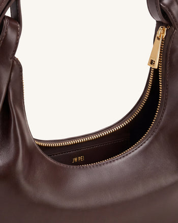 Sharon Sac bandoulière Crescent - Marron foncé