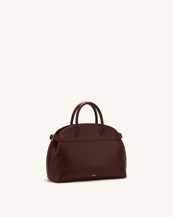Arden Sac à poignée incurvée - Marron foncé
