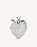 Sac en forme de cœur en cristal artificiel Maren - Argent