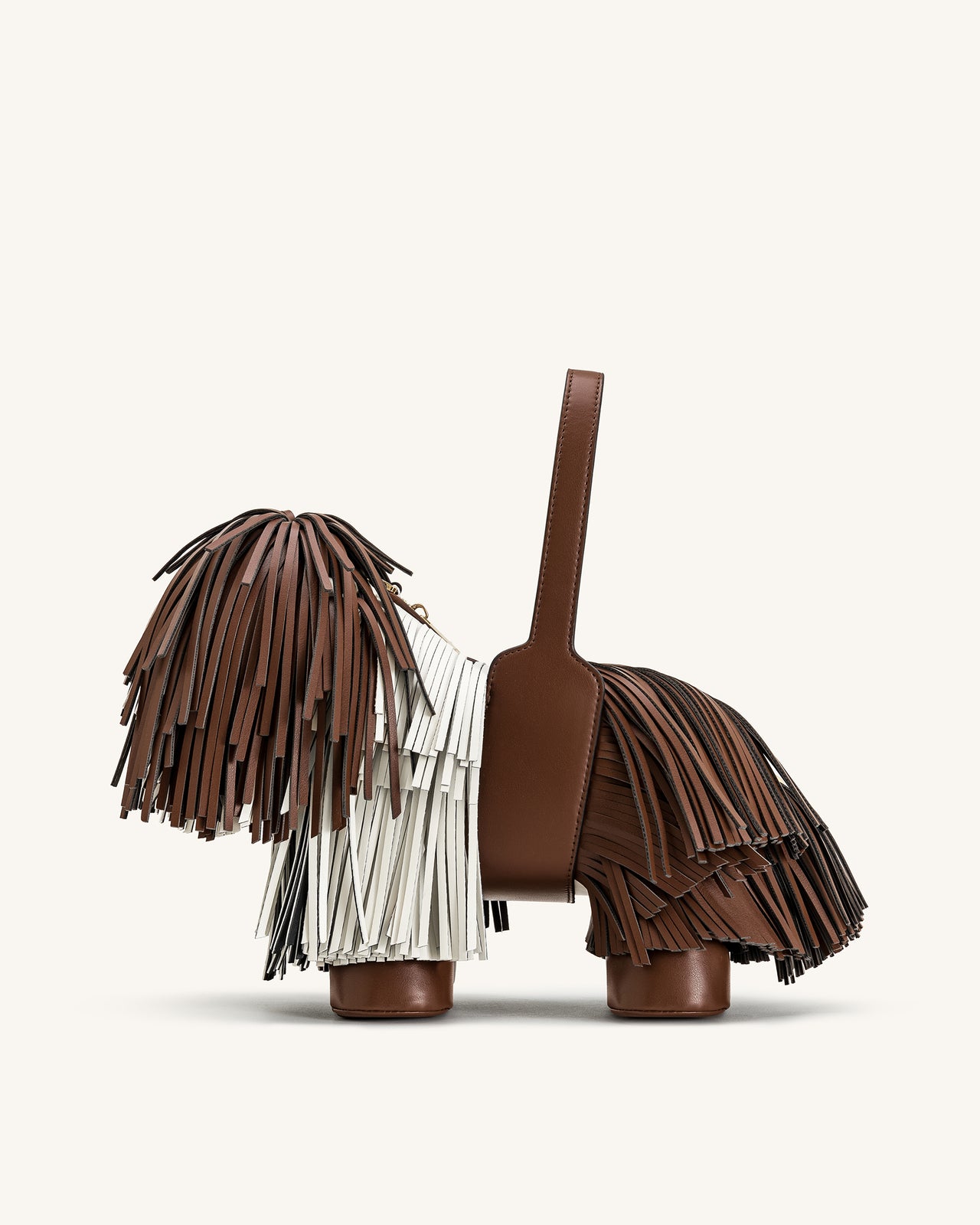 Sac à main Nita en forme de chiot – Marron caramel